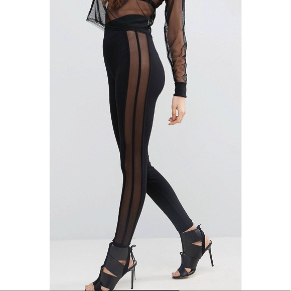 ASOS Pants - Side sheer panel leggings